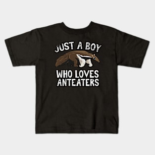 Just A Boy Who Loves Anteaters Kids T-Shirt